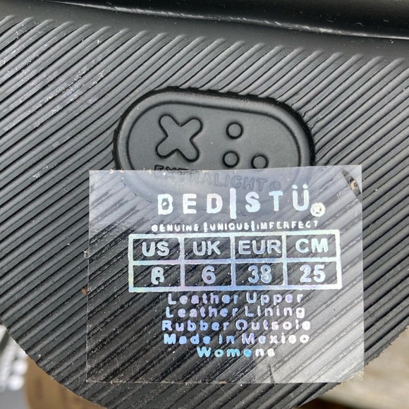 BED STU Boots ELISHA II Lace Up Combat Moto Dark Teal Lux Green Leather Size 8 - Picture 10 of 12